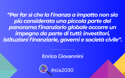Agenda 2030, per far crescere la finanza a impatto non basta la finanza. Intervista a Enrico Giovannini