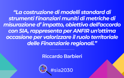 La vocazione impact investing delle Finanziarie regionali nel segno dell’addizionalità – di Riccardo Barbieri
