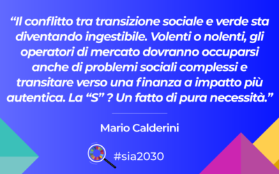 Chi ha paura della “S”. La finanza a impatto in un’Europa nuova ma non troppo. Un’intervista a Mario Calderini