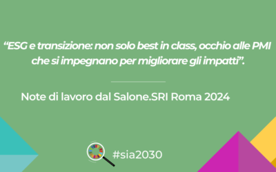 ESG e transizione: non solo best in class, occhio alle PMI che si impegnano per migliorare gli impatti